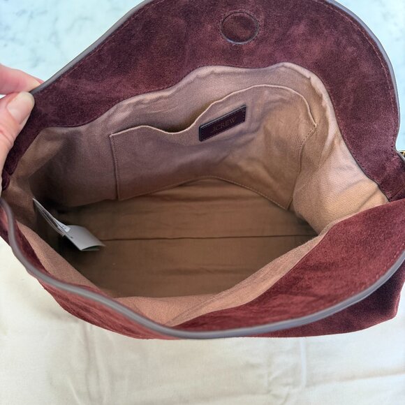 J. Crew Large Berkeley Chainlink Shoulder Bag in Suede - NWT - Picture 7 of 8